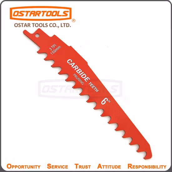 CT0106pw 6-дюймовые твердосплавные полотна сабельно-поступательной пилы 3t для обрезки