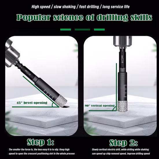 Сверло по камню с шестигранным хвостовиком